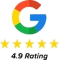 4.9 Google rating